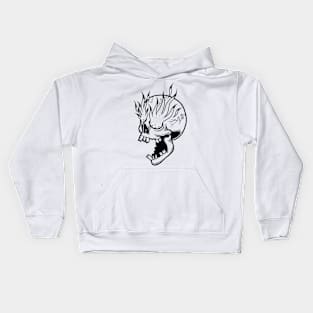 Skull fire Kids Hoodie